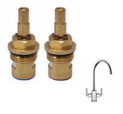 TapSparesUK Franke Mythos Replacement Cartridge Spare Sp3547 Post 2014Pair from B&Q