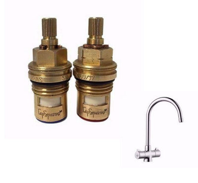 TapSparesUK Howdens Rhone Replacement Cartridge Spare Pre 2014Pair from B&Q