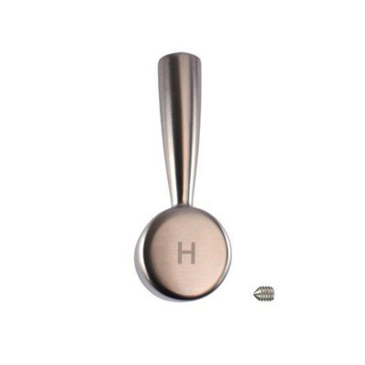 TapSparesUK Franke Ascona Hot Replacement Tap Lever HandleSilk Steel from B&Q