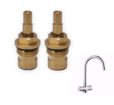 TapSparesUK Howdens Rhone Replacement Cartridge Spare Sp3547 3547R Post 2014Pair from B&Q