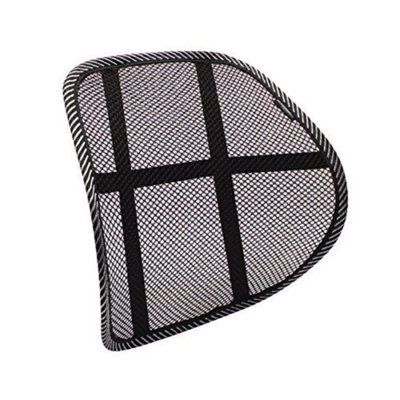 Contour Ergonomics Mesh Fabric Back Support Black Ce01828 from B&Q
