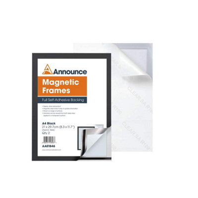 Advance Announce Magnetic Frame A4 Black (Pack Of 2) Aa01846 from B&Q