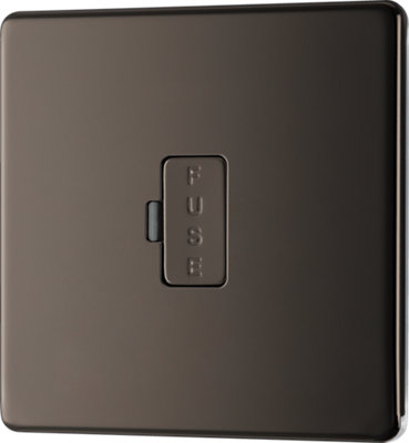 British General Bg Fbn54 Nexus Screwless Flat-Plate Unswitched Fused Connection Spur Unit 13A from B&Q