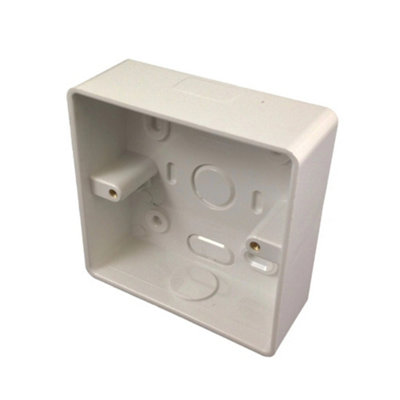 BG Electrical Surface Pattress BoxPvc Single 1 Gang 32mm from B&Q