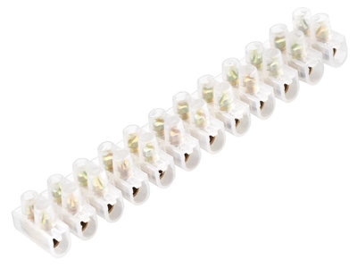 Masterplug Ts2.5/12/10-01 Connector Strips 2.5A 12W (Pack 10) Mstts2512 from B&Q