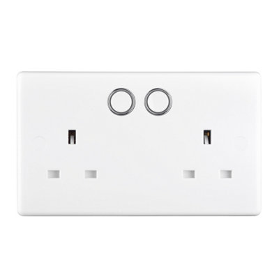 British General Slim Nexus Double Switched 13A Power Socket + Smart Home Control - White - Image 9