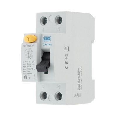 Bg 63A 30Ma 2 Residual Current Device (Rcd) from B&Q