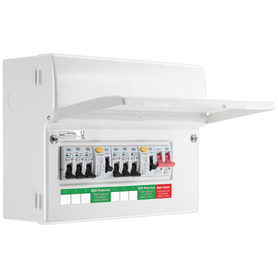 Bg 6-Way Dual Rcd Consumer Unit With 100A Mains Switch from B&Q