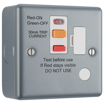 British General Bg Metal Clad Fused Connection Unit With Integrated Type A Rcd And Flex Outlet from B&Q