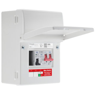 British General Bg Fortress Ip20White5 Module Populated Ev Kit 100A Main Switch40A McbType 2 Spd from B&Q