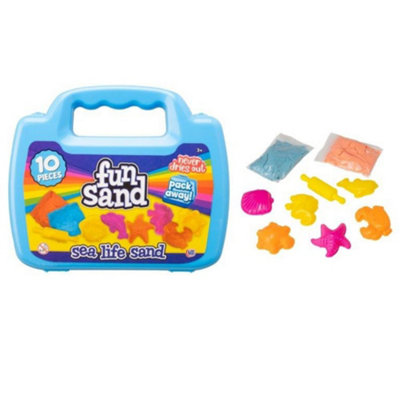 Sea Life 10 Piece Play Sand In Carry Case from B&Q