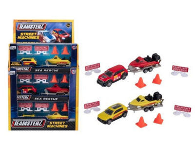 Single Sea Rescue Play SetTeamsterz Street Machines Sea Rescue Playset from B&Q