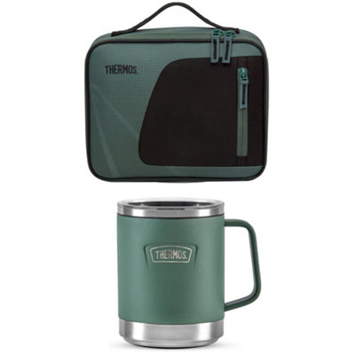 Thermos Radiance Lunch Bag 4L & Icon Series Desk Mug 410Ml SetGreen from B&Q