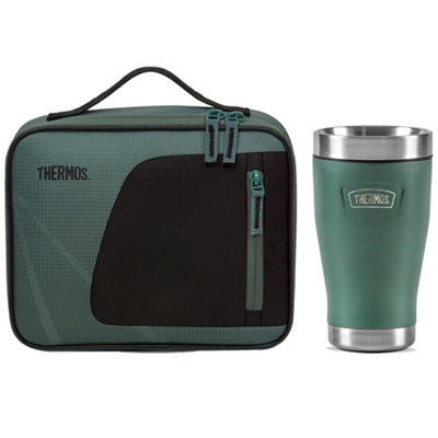 Thermos Radiance Lunch Bag 4L & Icon Series Travel Tumbler 355Ml SetGreen from B&Q