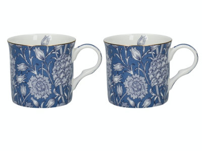 B&Q -  Victoria And Albert Wild Tulip Set Of 2 Palace Mugs