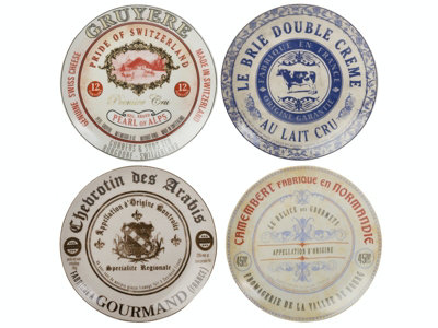 Artesà Creative Tops Gourmet Cheese Set Of 4 Cheese Plates from B&Q