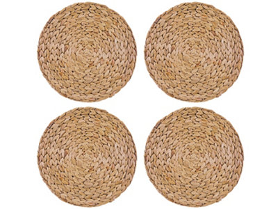 B&Q -  Water Hyacinth Pack Of 4 Round Placemats