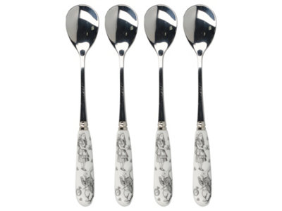 V&A Victoria And Albert Alice In Wonderland Set Of 4 Tea Spoons from B&Q