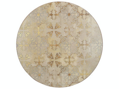 Creative Tops Gold Impressions Pack Of 4 Premium Round Placemats from B&Q
