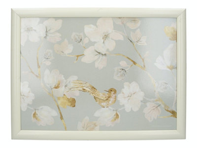 Creative Tops Duck Egg Floral Laptray from B&Q