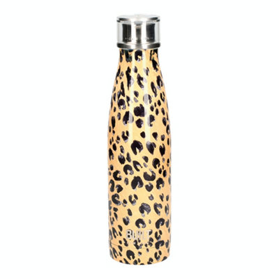 Built Stainless Steel Water Bottle Double Wall 500Ml Sport Leopard Travel Flask