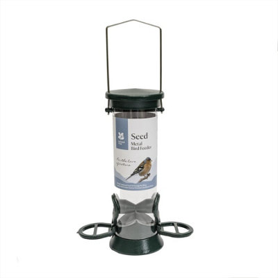 C J Wildlife National Trust 2 Port Metal Seed Feeder from B&Q