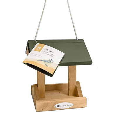CJ Wildlife National Trust Wooden Alpine Peanut Cake Tube Bird Feeder from B&Q
