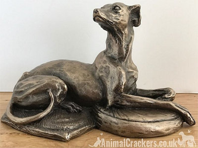 B&Q -  Whippet Dog Figurine In Solid Cold Cast Bronze Designed By Harriet Glen