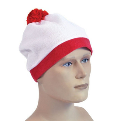 Shatchi White And Red Bobble Fancy Dress Hat from B&Q
