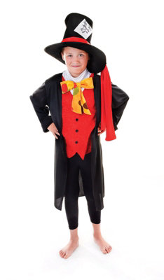 Childs Mad Hatter Fancy Dress Costume Age 7-9 Years from B&Q