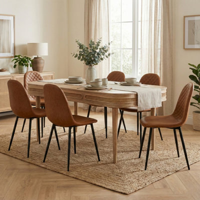 Chester Solid Mango Wooden 6-8 Seater Dining Table from B&Q