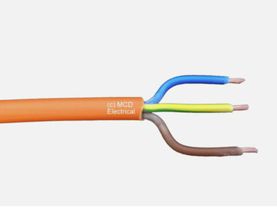 Doncaster Cable 1.5mm 3 Core Orange Hook Up CableSold By The Metre from B&Q