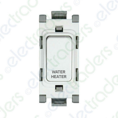 Deta G3514/wh Grid Switch 20 Amp Dp Marked Water Heater (White) from B&Q