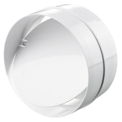 Blauberg Rvk100 Easipipe Straight Pipe Connector With Back Draught Damper 100mm from B&Q