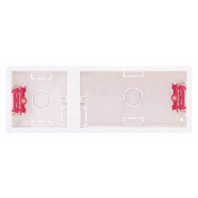 Selectric Lg8699 Dry Lining Box 35mm Deep Dual 1 Gang And 2 Gang Side By Side from B&Q