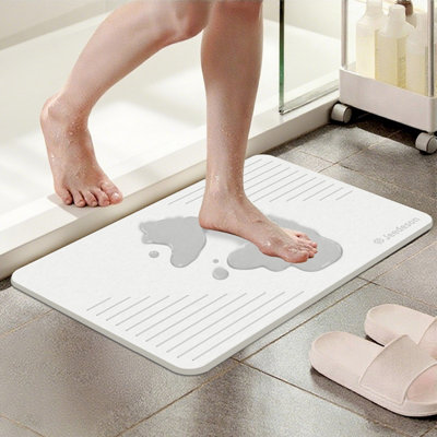 Fino Stone Stone Bath Mat Diatomaceous Earth Shower Mat Non-Slip Super Absorbent Diatomite Stone Mats For Bathroom Floor Quick-Drying from B&Q