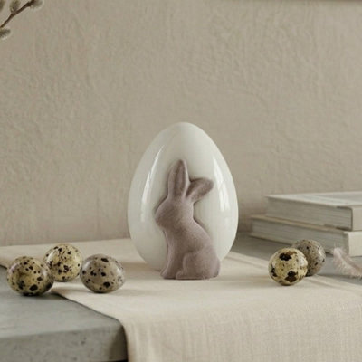 Garden Greatness Springtime Egg With Bunny Ornament from B&Q