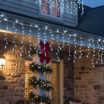 480 Led Snowing Icicle String Lights from B&Q