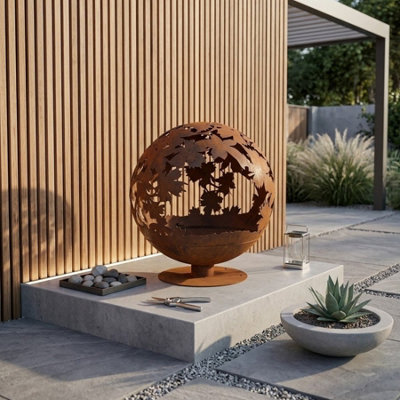  - Relica Cut Out Garden Fireball Fire Pit