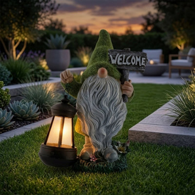  - Welcome Gonk With Solar Lantern
