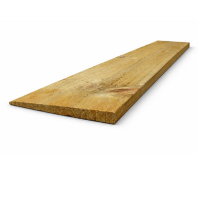 Pressure Treated Feather Edge Fence Boards 1.2M (4Ft) BrownPack Of 303.0M Coverage from B&Q