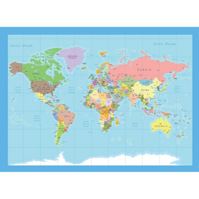Robert Frederick World Atlas Map In Tube Jigsaw Puzzle 100 Pieces from B&Q