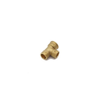 B&Q -  Prima Plus Endfeed Female Iron End Tee 15mm X 1/2" Fi X 15mm