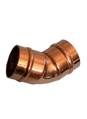 Primaflow Prima Plus Solder Ring Obtuse Elbow 45' 15mm from B&Q