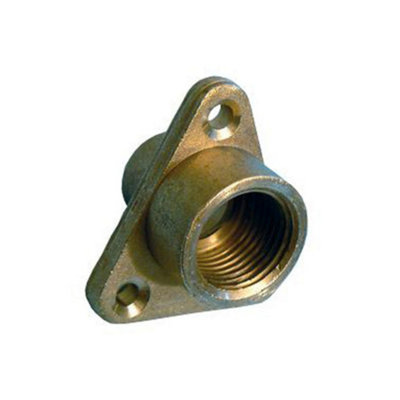 Primaflow Prima Plus Solder Ring Wallplate Straight 15mm X 1/2"fi from B&Q