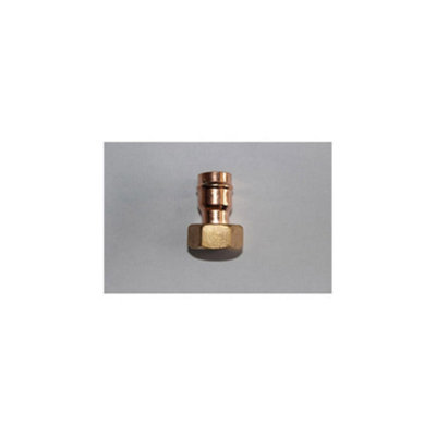 Primaflow Prima Plus Solder Ring Straight Tap Connector 15mm X 3/4" (Pack Of 10) from B&Q