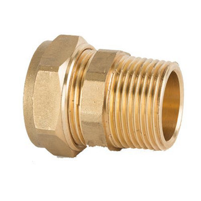 Primaflow Prima Plus Compression Elbow 15mm X 1/2" Male Taper (Pack Of 10) from B&Q