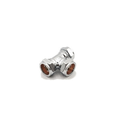 Primaflow Prima Plus Chrome Compression Equal Tee 28mm from B&Q
