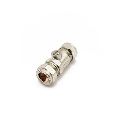 B&Q -  Qqh 15mm Push-Fit Isolating Valve Brass Heavy Pattern Wras Approved894022