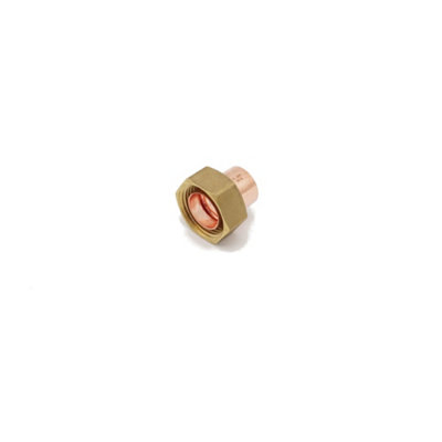 Primaflow Prima Classic Endfeed Straight Cylinder Union 22mm X 1" from B&Q